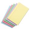 Index Cards, Ruled, 3 x 5, Assorted, 100/Pack1