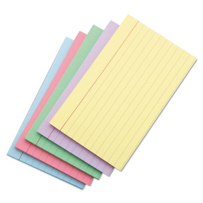 Index Cards, Ruled, 3 x 5, Assorted, 100/Pack1