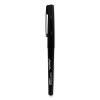 Porous Point Pen, Stick, Medium 0.7 mm, Black Ink, Black Barrel, Dozen2