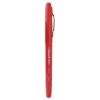 Porous Point Pen, Stick, Medium 0.7 mm, Red Ink, Red Barrel, Dozen1