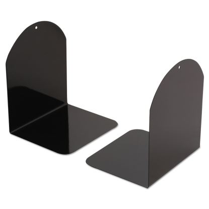 Magnetic Bookends, 6 x 5 x 7, Metal, Black, 1 Pair1