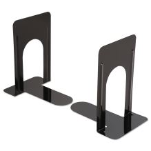 Economy Bookends, Standard, 5.88 x 8.25 x 9, Heavy Gauge Steel, Black, 1 Pair1