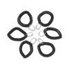 Wrist Coil Plus Key Ring, Plastic, Black, 6/Pack1