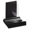 Clear Front Report Cover with Fasteners, Three-Prong Fastener, 0.5" Capacity, 8.5 x 11, Clear/Black, 25/Box2
