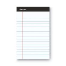 Premium Ruled Writing Pads with Heavy-Duty Back, Narrow Rule, Black Headband, 50 White 5 x 8 Sheets, 6/Pack1