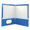 Laminated Two-Pocket Folder, Cardboard Paper, 100-Sheet Capacity, 11 x 8.5, Blue, 25/Box2