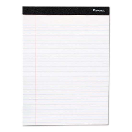 Premium Ruled Writing Pads with Heavy-Duty Back, Narrow Rule, Black Headband, 50 White 5 x 8 Sheets, 12/Pack1