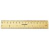 Flat Wood Ruler, Standard/Metric, 6" Long2
