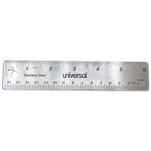 Stainless Steel Ruler, Standard/Metric, 6" Long1