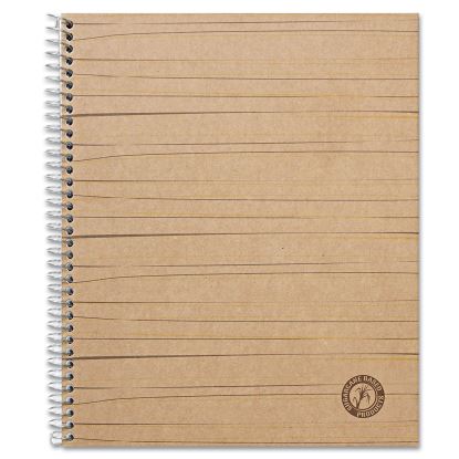Deluxe Sugarcane Based Notebooks, 1 Subject, Medium/College Rule, Brown Cover, 11 x 8.5, 100 Sheets1