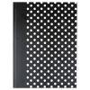 Casebound Hardcover Notebook, 1 Subject, Wide/Legal Rule, Black/White Cover, 10.25 x 7.63, 150 Sheets1