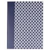 Casebound Hardcover Notebook, 1 Subject, Wide/Legal Rule, Dark Blue/White Cover, 10.25 x 7.63, 150 Sheets1