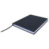 Casebound Hardcover Notebook, 1 Subject, Wide/Legal Rule, Black Cover, 10.25 x 7.63, 150 Sheets2