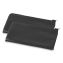 Zippered Wallets/Cases, Leatherette PU, 11 x 6, Black, 2/Pack1
