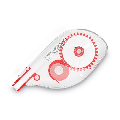 Side-Application Correction Tape, Transparent Gray/Red Applicator, 0.2" x 393", 2/Pack1