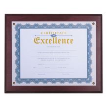 Award Plaque, 13.3 x 11, Mahogany with Mahogany Border1