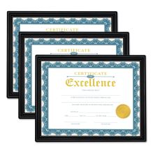 All Purpose Document Frame, 8.5 x 11 Insert, Black, 3/Pack1