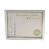 Plastic Document Frame, for 8 1/2 x 11, Easel Back, Metallic Silver1