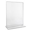 Clear 2-Sided T-Style Freestanding Frame, 8 1/2 x 11, 2/Pack2