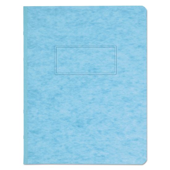 Pressboard Report Cover, Two-Piece Prong Fastener, 3" Capacity, 8.5 x 11, Light Blue/Light Blue1