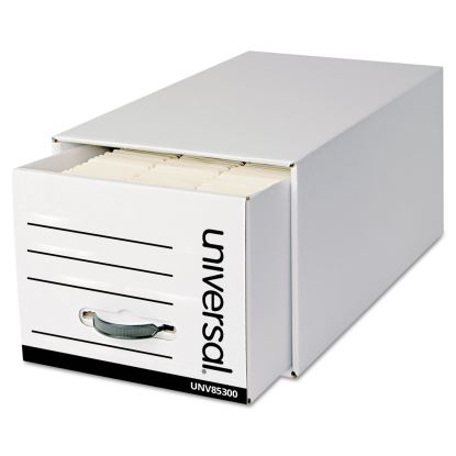 Heavy-Duty Storage Drawers, Letter Files, 14" x 25.5" x 11.5", White, 6/Carton1