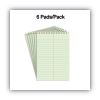 Steno Pads, Gregg Rule, Red Cover, 80 Green-Tint 6 x 9 Sheets, 6/Pack2