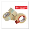 Heavy-Duty Box Sealing Tape with Dispenser, 3" Core, 1.88" x 60 yds, Clear, 4/Box2