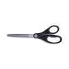 Stainless Steel Office Scissors, Pointed Tip, 7" Long, 3" Cut Length, Black Straight Handle1