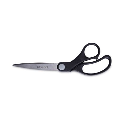 Stainless Steel Office Scissors, 8.5" Long, 3.75" Cut Length, Black Offset Handle1