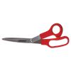 General Purpose Stainless Steel Scissors, 7.75" Long, 3" Cut Length, Red Offset Handles, 3/Pack2
