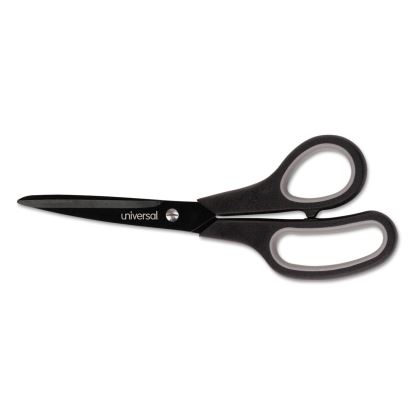 Industrial Carbon Blade Scissors, 8" Long, 3.5" Cut Length, Black/Gray Straight Handle1
