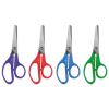 Kids' Scissors, Rounded Tip, 5" Long, 1.75" Cut Length, Assorted Straight Handles, 12/Pack2