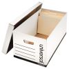 Medium-Duty Easy Assembly Storage Box, Letter Files, White, 12/Carton2