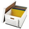 Medium-Duty Easy Assembly Storage Box, Legal Files, White, 12/Carton2