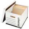 Heavy-Duty Fast Assembly Lift-Off Lid Storage Box, Letter/Legal Files, White, 12/Carton2