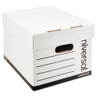 Professional-Grade Heavy-Duty Storage Boxes, Letter/Legal Files, White, 12/Carton1