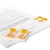 Deluxe Message Arrow Flags, "Sign Here", Yellow, 500/Pack2