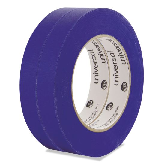 Premium Blue Masking Tape with UV Resistance, 3" Core, 18 mm x 54.8 m, Blue, 2/Pack1