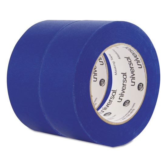 Premium Blue Masking Tape with UV Resistance, 3" Core, 48 mm x 54.8 m, Blue, 2/Pack1