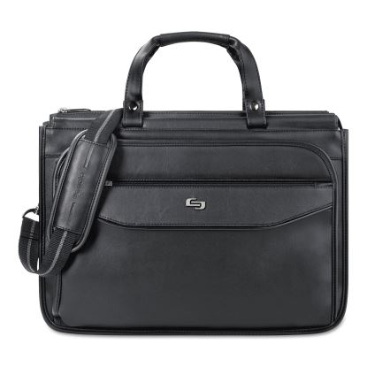 Harrison Briefcase, 16.75" x 7.75" x 12", Vinyl, Black1