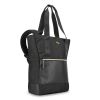 Parker Hybrid Tote/Backpack, Fits Devices Up to 15.6", Polyester, 3.75 x 16.5 x 16.5, Black/Gold2