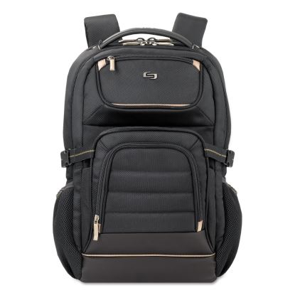 Pro Backpack, Fits Devices Up to 17.3", Polyester, 12.25 x 6.75 x 17.5, Black1