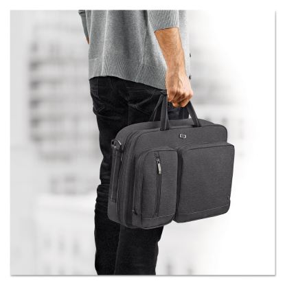 Urban Hybrid Briefcase, Fits Devices Up to 15.6", Polyester, 16.75" x 4" x 12", Gray1