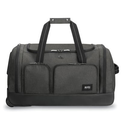 Leroy Rolling Duffel, Fits Devices Up to 15.6", Polyester, 12 x 10.5 x 10.5, Gray1