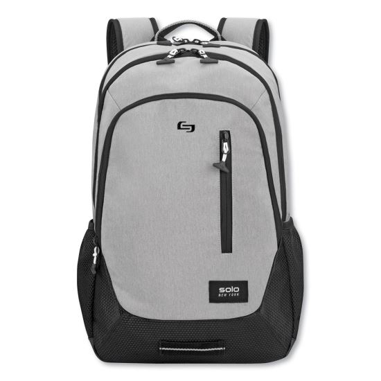 Region Backpack, Fits Devices Up to 15.6", Nylon/Polyester, 13 x 5 x 19, Light Gray1