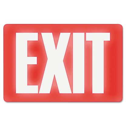 Glow In The Dark Sign, 8 x 12, Red Glow, Exit1