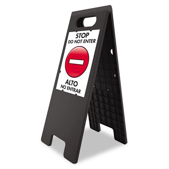 Floor Tent Sign, Doublesided, Plastic, 10.5 x 25.5, Black1