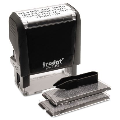 Printy Do It Yourself Self-Inking Message Stamp, 0.75" x 1.88", Black1