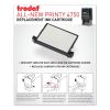 E4750 Printy Replacement Pad for Trodat Self-Inking Stamps, 1" x 1.63", Black2