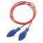 DPAS-30R AirSoft Multiple-Use Earplugs, 27NRR, Red Polycord, Blue, 100/Box1
